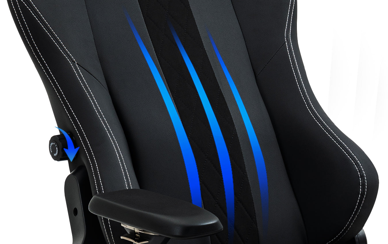 Boulies Gaming Chair Functions - Bult-in Lumbar Support